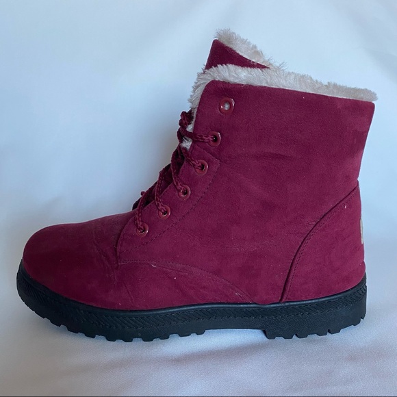 SQL maroon winter boots - Picture 7 of 9